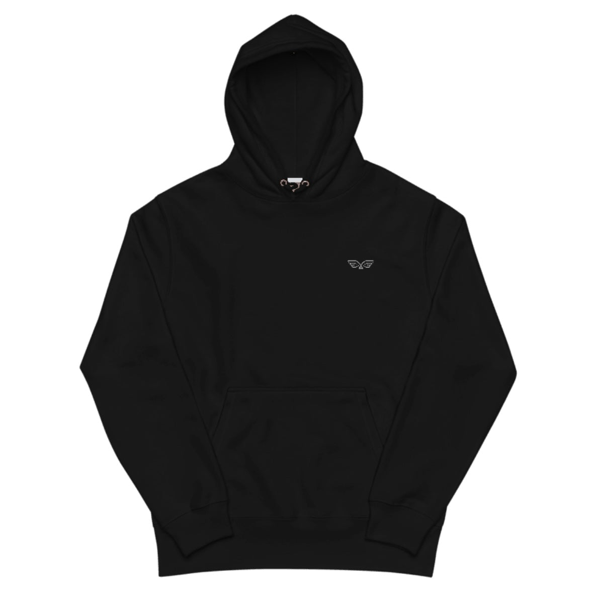 UTERO - 羽刺繍HOODIE（black）